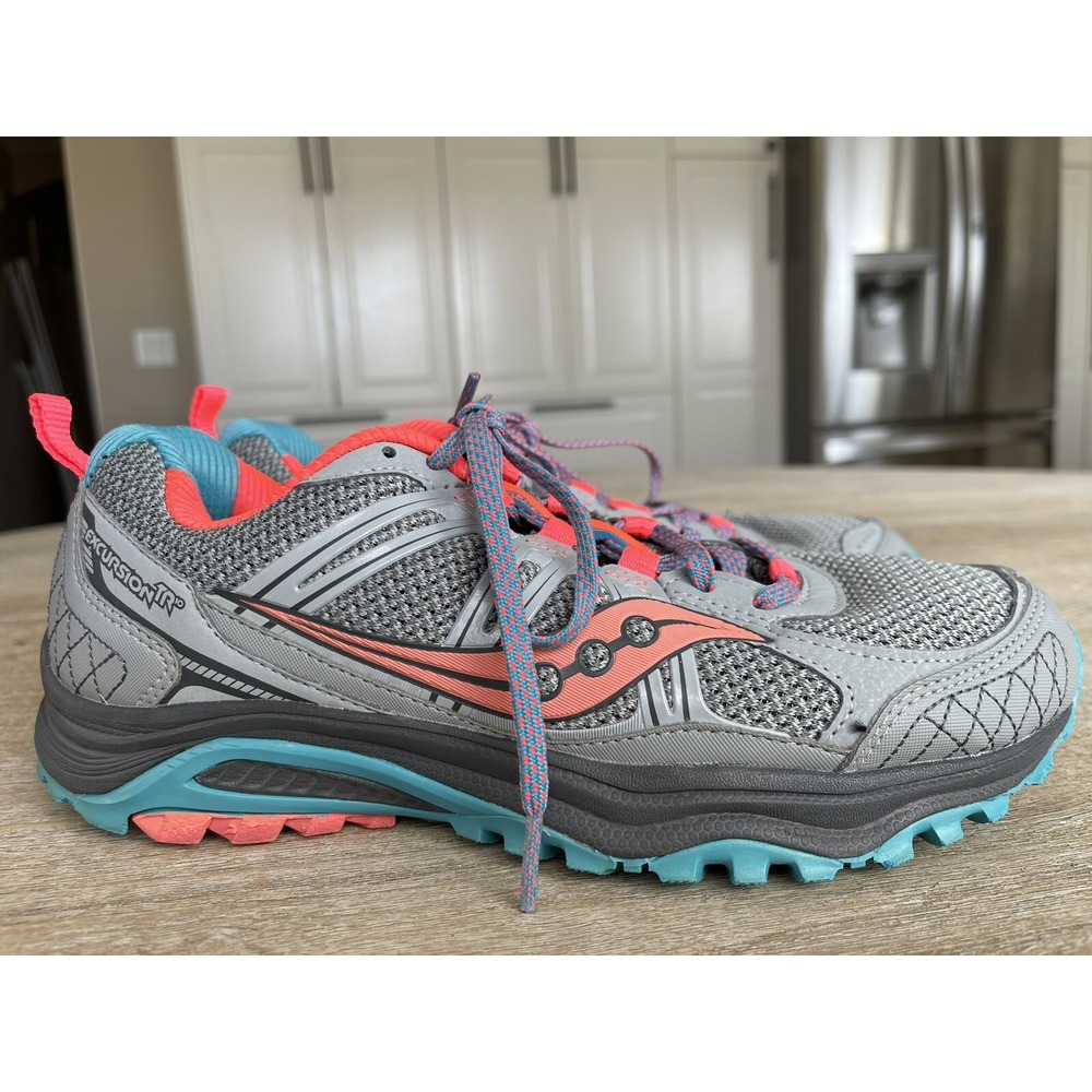saucony excursion tr10 women running shoes sz 8 multicolor - Picture 1 of 7